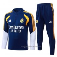Chandal de Sudadera del Real Madrid Nino 26/27 Azul