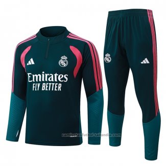 Chandal de Sudadera del Real Madrid Nino 26/27 Verde