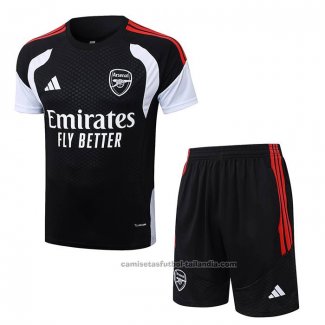 Chandal del Arsenal Manga Corta 26/27 Negro - Pantalon Corto