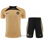 Chandal del Chelsea Manga Corta 22/23 Oro - Pantalon Corto