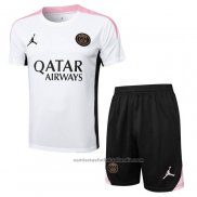 Chandal del Paris Saint-Germain Jordan Manga Corta 24/25 Blanco - Pantalon Corto
