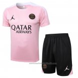 Chandal del Paris Saint-Germain Jordan Manga Corta 24/25 Rosa - Pantalon Corto