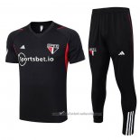 Chandal del Sao Paulo Manga Corta 23/24 Negro