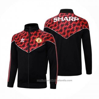 Chaqueta del Manchester United 25/26 Negro Rojo