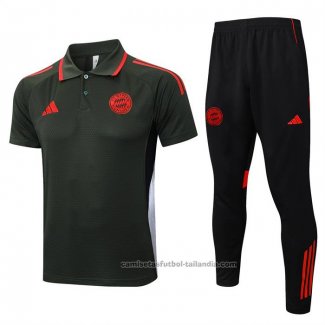Conjunto Polo del Bayern Munich 25/26 Verde Oscuro