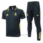 Conjunto Polo del Real Madrid 25/26 Gris Oscuro