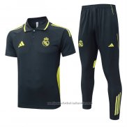 Conjunto Polo del Real Madrid 25/26 Gris Oscuro