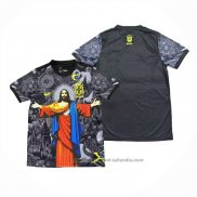 Tailandia Camiseta Brasil Jesus 2025 Negro