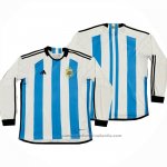 Camiseta Argentina 3 Estrellas 1ª Manga Larga 2022