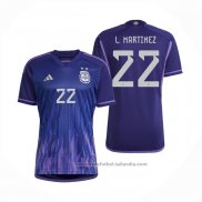 Camiseta Argentina Jugador L.Martinez 2ª 2022