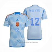 Camiseta Espana Jugador Ansu Fati 2ª 2022