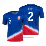 Camiseta Estados Unidos Jugador Dest 2ª 2024