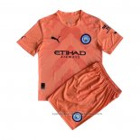 Camiseta Manchester City Portero Nino 22/23 Naranja