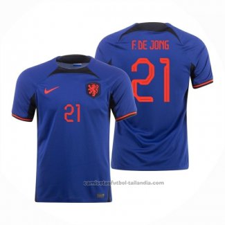 Camiseta Paises Bajos Jugador F.De Jong 2ª 2022