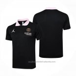 Camiseta Polo del Paris Saint-Germain Jordan 24/25 Negro