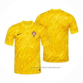 Camiseta Portugal Portero 2024 Amarillo
