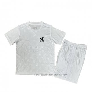 Camiseta Real Madrid Aniversario Nino 26/27 Blanco