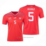 Camiseta Suiza Jugador Akanji 1ª 2022