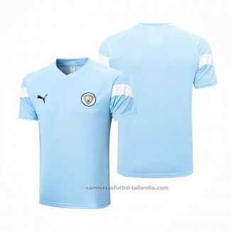 Camiseta de Entrenamiento Manchester City 22/23 Azul