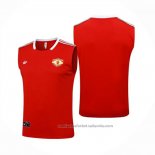 Camiseta de Entrenamiento Manchester United Sin Mangas 25/26 Rojo