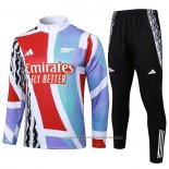 Chandal de Sudadera del Arsenal 24/25 Rojo y Blanco