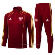 Chandal de Sudadera del Arsenal 25/26 Rojo Amarillo