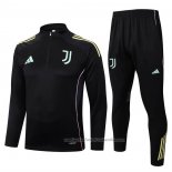 Chandal de Sudadera del Juventus Nino 25/26 Negro