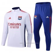 Chandal de Sudadera del Lyon 21/22 Blanco