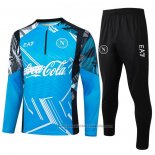 Chandal de Sudadera del Napoli Nino 24/25 Azul