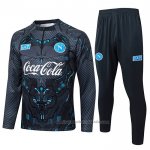 Chandal de Sudadera del Napoli Nino 25/26 Negro