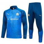 Chandal de Sudadera del Olympique Marsella Nino 23/24 Azul Oscuro