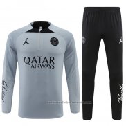 Chandal de Sudadera del Paris Saint-Germain Jordan 22/23 Gris