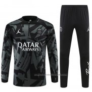 Chandal de Sudadera del Paris Saint-Germain Jordan 22/23 Negro y Gris