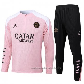 Chandal de Sudadera del Paris Saint-Germain Jordan Nino 24/25 Rosa