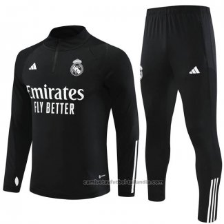 Chandal de Sudadera del Real Madrid 23/24 Negro