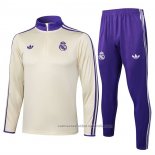 Chandal de Sudadera del Real Madrid Nino 25/26 Amarillo