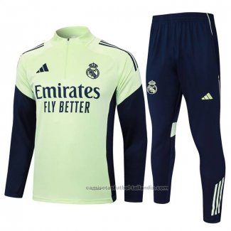 Chandal de Sudadera del Real Madrid Nino 25/26 Verde