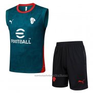 Chandal del AC Milan Sin Mangas 25/26 Verde