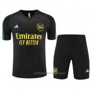 Chandal del Arsenal Manga Corta 23/24 Negro - Pantalon Corto