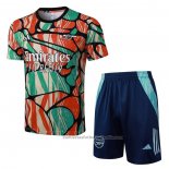 Chandal del Arsenal Manga Corta 24/25 Rojo Verde - Pantalon Corto