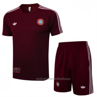 Chandal del Bayern Munich Manga Corta 25/26 Rojo - Pantalon Corto