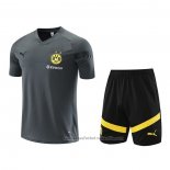 Chandal del Borussia Dortmund Manga Corta 22/23 Gris - Pantalon Corto