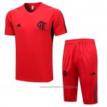 Chandal del Flamengo Manga Corta 23/24 Rojo - Pantalon Corto