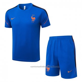 Chandal del Francia Manga Corta 26/27 Azul - Pantalon Corto