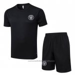 Chandal del Manchester City Manga Corta 25/26 Negro - Pantalon Corto