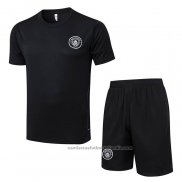 Chandal del Manchester City Manga Corta 25/26 Negro - Pantalon Corto
