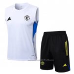 Chandal del Manchester United Sin Mangas 25/26 Blanco