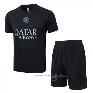Chandal del Paris Saint-Germain Jordan Manga Corta 25/26 Negro - Pantalon Corto