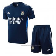 Chandal del Real Madrid Manga Corta 25/26 Azul Blanco - Pantalon Corto