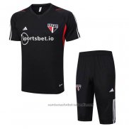 Chandal del Sao Paulo Manga Corta 23/24 Negro - Pantalon Corto